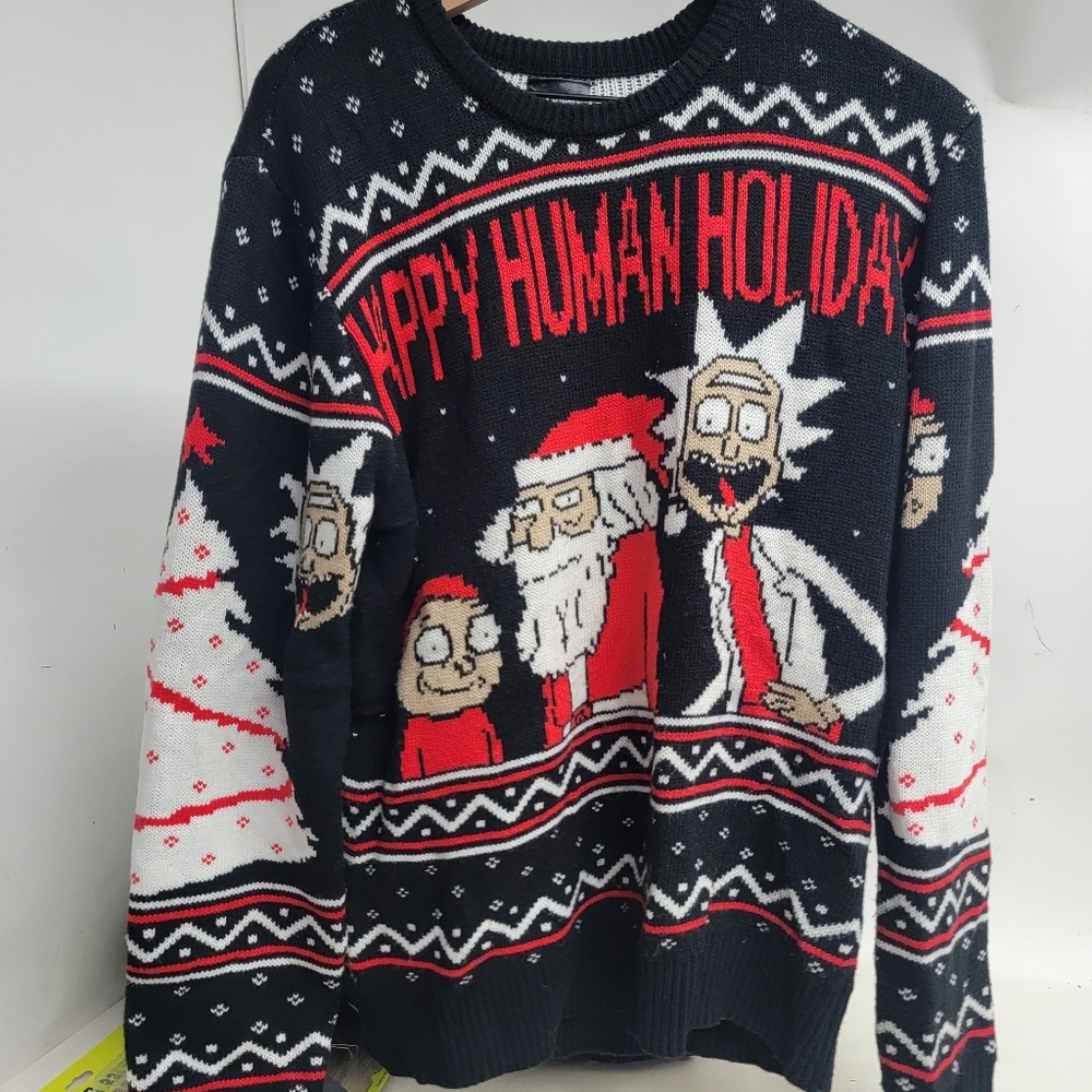 Rick and morty holiday sweater